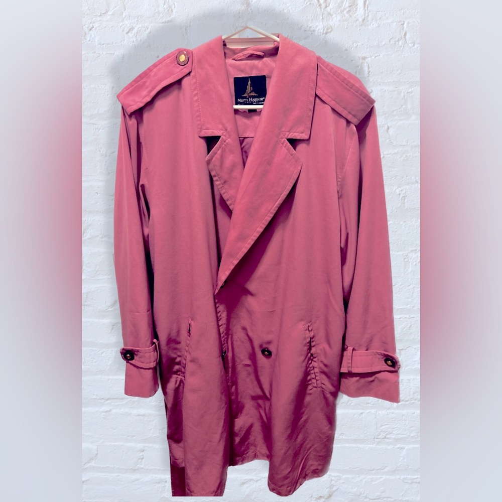 Vintage Pink Trench Coat (14)